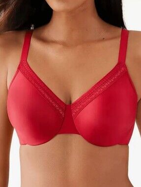 WACOAL Perfect Primer Bra NWT 38DDD 38F RED 855213 Minimizer Full Figure